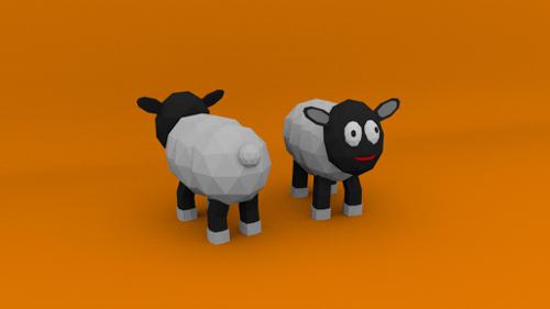 Low Poly Sheep Model preview image